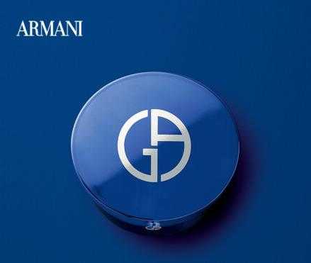 阿玛尼（ARMANI）造型紧颜轻垫精华粉底液 蓝气垫完美遮瑕 彩妆